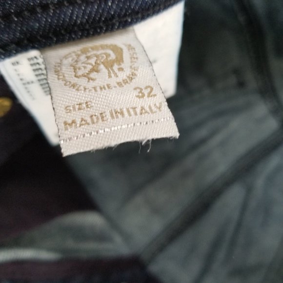 Diesel Mens Quratt Butt Fly Straight Dark Wash Denim 008FC Blue Jean Pants32x32 - Picture 11 of 13